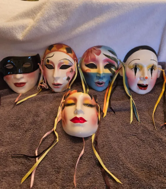 5 máscaras artísticas vintage de arcilla facial de San Francisco
