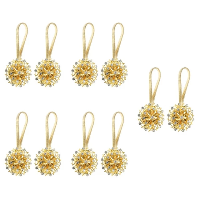 10 Pcs Magnetic Curtain Clip Rhinestone Curtain Tie Vintage Decor Curtain Buckle