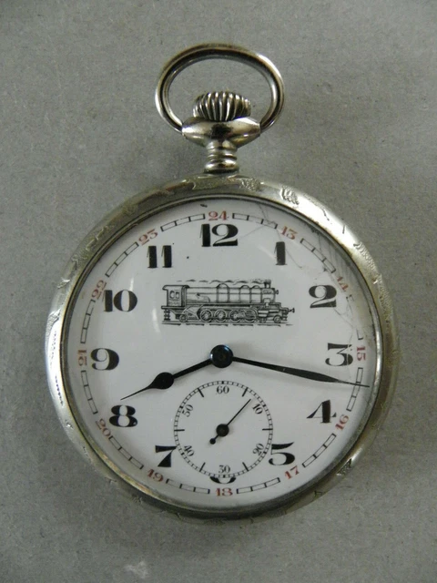 Montre Gousset Ancienne En Argent – À Réviser Ou Pour Pièces | Objet De Collection Vintage