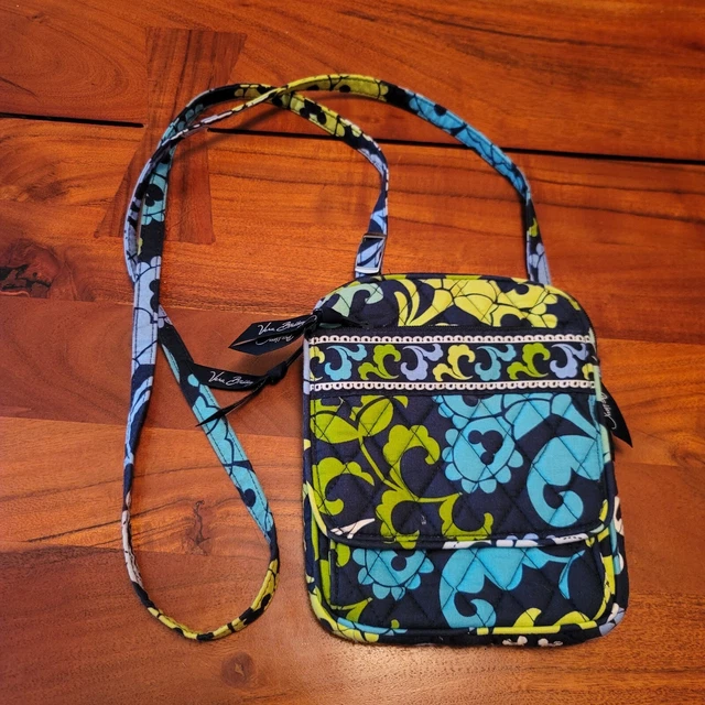 Disney Parks Vera Bradley Where's Mickey Blue Mini Hipster Crossbody Bag EUC