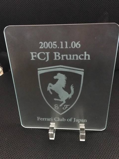 Ferrari Club Of Japan Fcj Emblem Badge Brunch 2005 Matsuda Collection