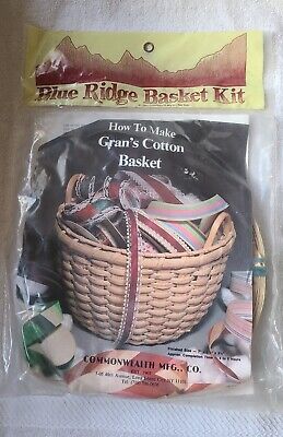 Kit de cesta Blue Ridge Commonwealth MFG CO grans cesta de algodón NUEVO