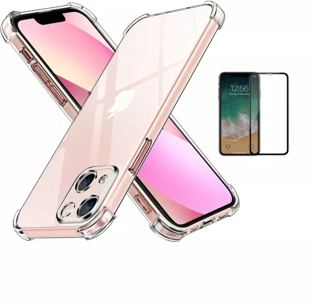 Funda Iphone  X 11 12 13 14 15 pro max Transparente TPU GEL Antigolpes Reforzada 2