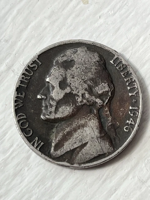 1946 JEFFERSON NICKEL Error No Mint Mark, Classic Jefferson