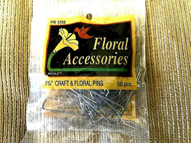 Accesorios florales vintage de 1 3/4" pines artesanales y florales