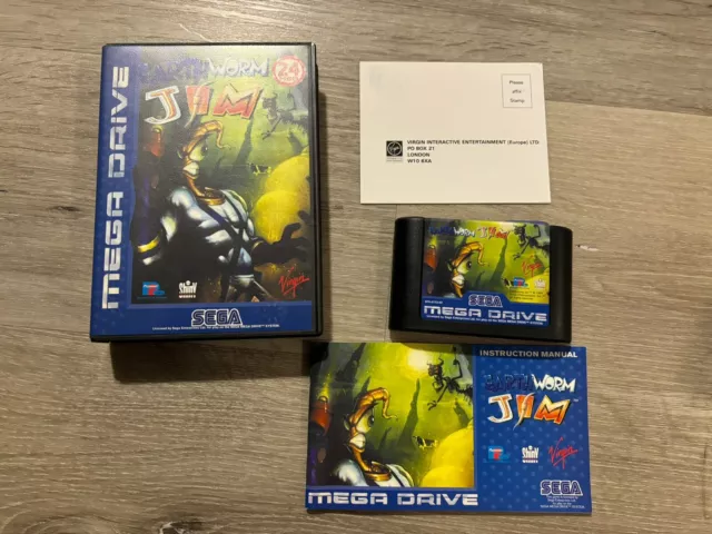 Sega Mega Drive Game Earthworm Jim PAL CIB OVP