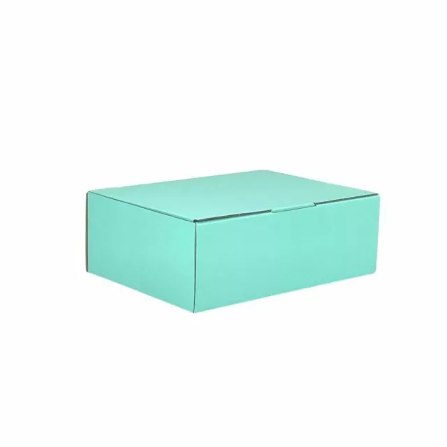 Mint Blue Mailing Box Diecut Cardboard Shipping Mailer Small Medium A6 A5 A4 3