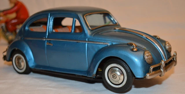 Jouet En Tôle Joyax - Coccinelle Volkswagen - Voiture Miniature Ancienne