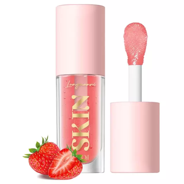 Big Brush Head Lip Gloss Hydrating Lip Glow Oil Clear Fruit Flavoured Plumping L