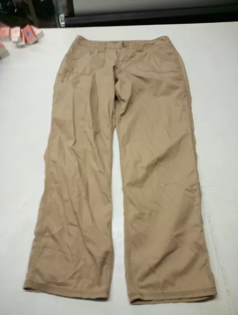 Sonoma Life + Style Modern Straight Leg Pants Women's 10 Brown Mid-Rise Stretch