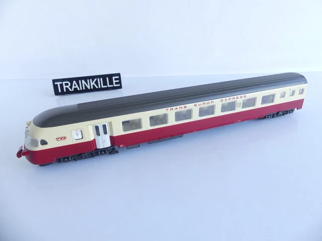 Lima Italie HO Motrice D'extrémité Sans Moteur - Autorail RGP Vert - Occasion