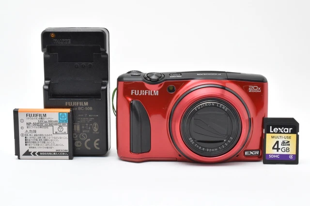 FUJIFILM FINEPIX F1000EXR 16.0MP Compact Digital Camera Red [EXC