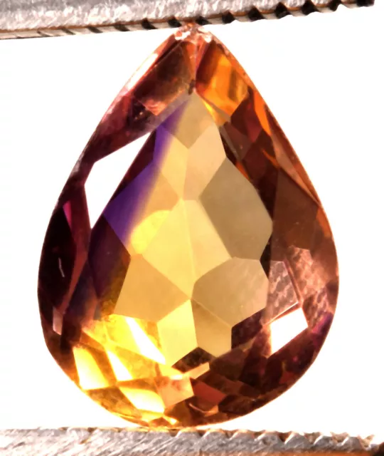 9.35 Cts. Natural Bi-Color Bolivia Ametrine Pear Shape Certified Gemstone