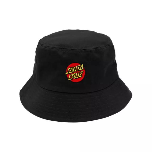 Santa Cruz Classic Dot Patch Bucket Hat Boys in Black-  -