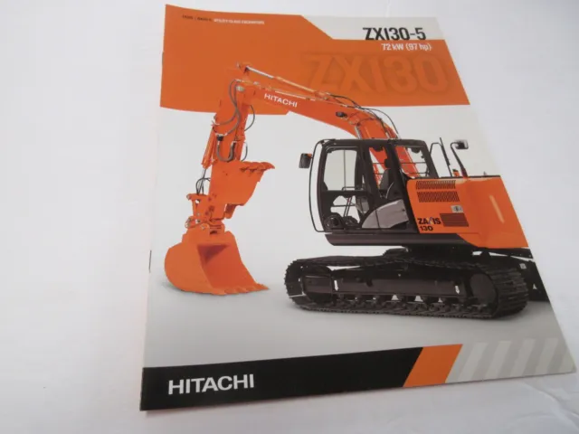 Hitachi Zaxis ZX130-5 Excavator Sales Brochure 8 Page