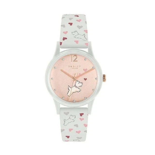 Radley Print weiß Silikonarmband Damenuhr RY21374