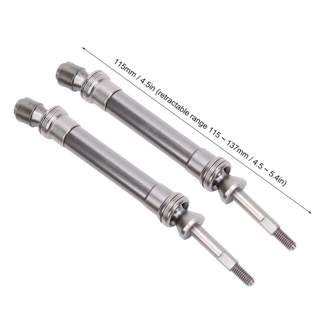 SMO Metal Rear CVD Drive Shaft Set Fit For Slash 1/10 RC Car NSV775(Tita