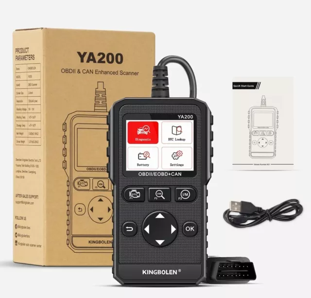 2023 Kingbolen Ya200 Dispositivo diagnostico professionale OBD2 scanner auto let