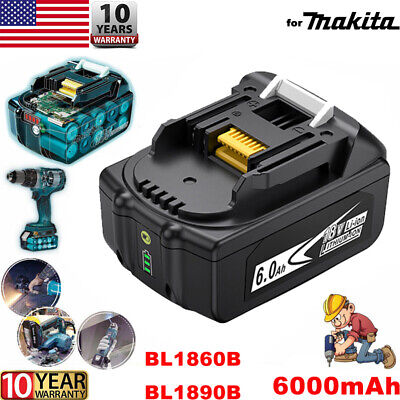 6.0Ah For Makita 18V LXT Lithium-Ion BL1830 BL1850 BL1860 multi tool Battery LED