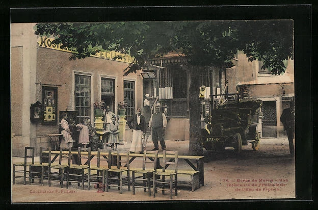 CPA Le Perreux-sur-Marne, Bords de Marne, Vue intérieure de l´Hostellerie de l´