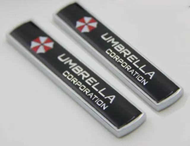 2pcs Umbrella Corporation Emblem Badge auto aufkleber car Sticker Resident Evil