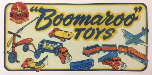 Boomaroo Sticker Decal Wyn Toy Sticker Decals Collectable Vintage Toy Sticker