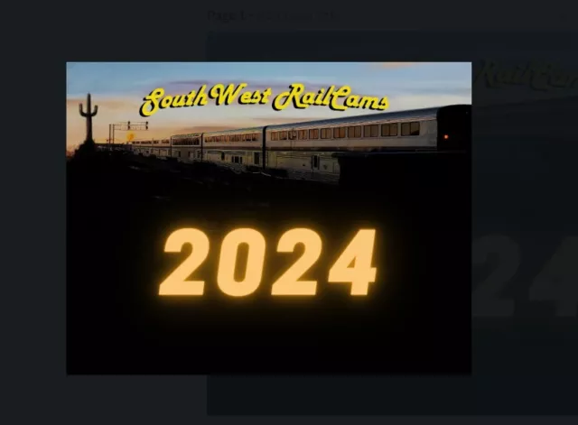 2024 wall calendar Southwest Railcams 
