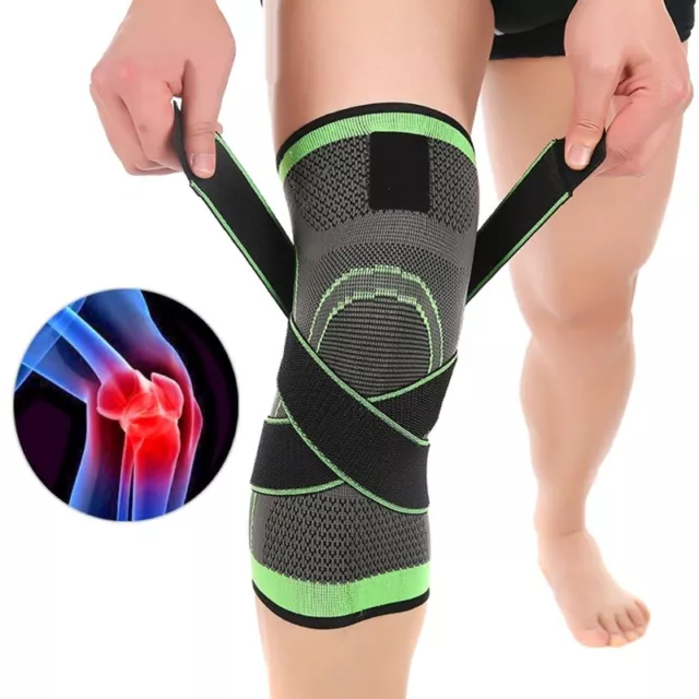 3D Weaving Sport Pressurization Knee Pad Support Brace Injury Pressure Protect