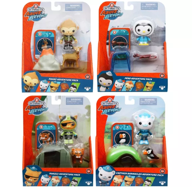 Octonauts Above & Beyond Adventure Pack Assorted Kwazii Peso Paani Captain Play