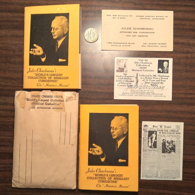 JULES CHARBNEAU Autographs & Ephemera Lot. Designer of AYPE Gold Tokens exonumia