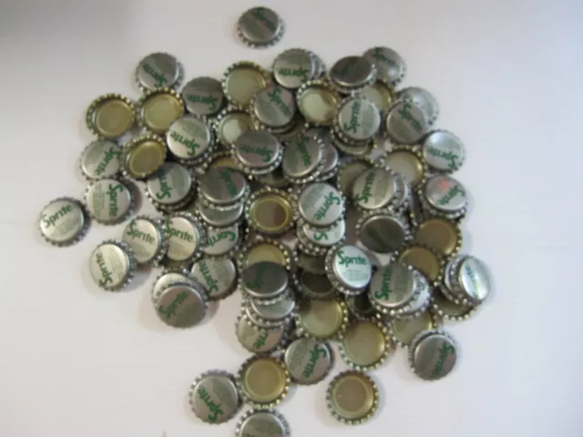 100 Sprite Bottle Caps -Never Used- NOS