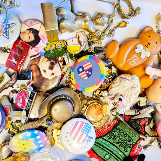 Lot De Bijoux Vintage à Détourner Ou Restaurer - Cuir Et Laiton - Lbb0261