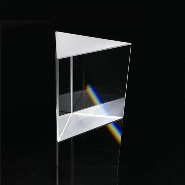 Optical Glass Prism Crystal Triangular Prism 10*10*10mm Right Angle Isosceles Optical Glass Prism Crystal Triangular Prism 10*10*10mm Right Angle Isosceles