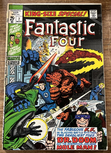 FANTASTIC FOUR ANNUAL #7 Marvel Comics 1969 Stan Lee & Jack Kirby