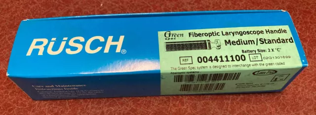 Rusch Fiberoptic Laryngoscope Handle Med/Standard - Reference: 004411100 - New