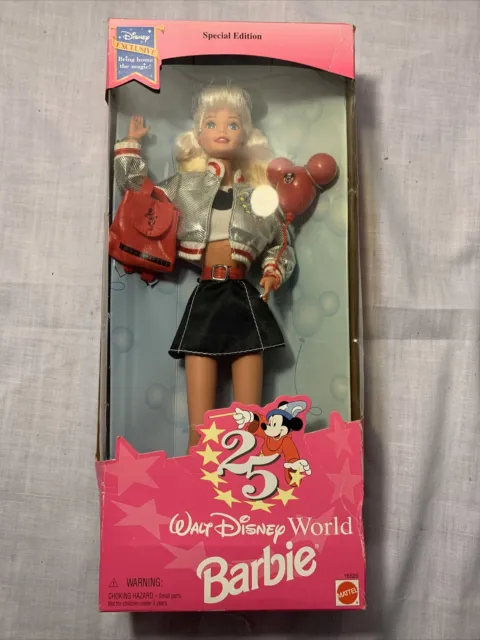 Walt Disney World Barbie Doll Special Edition 1996 25th Anniversary New In Box