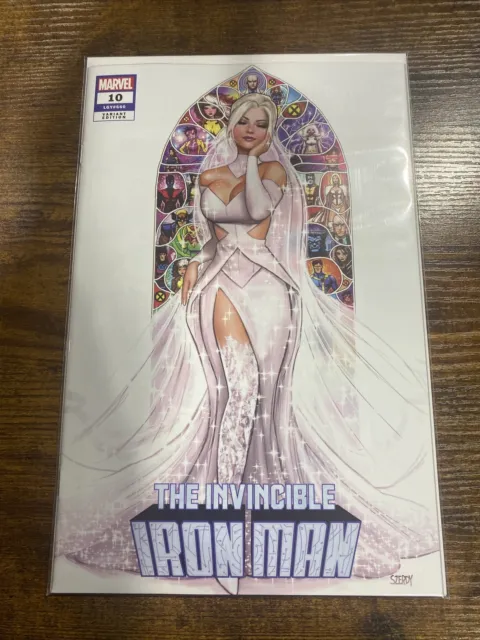 The Invincible Iron Man #10 * Nm+ * Nathan Szerdy Trade Variant Emma Frost 🔥🔥