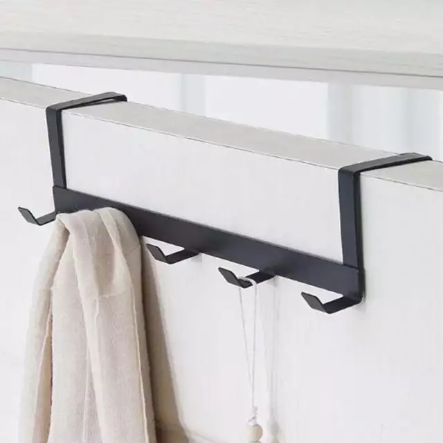 5 Hook Over the Door Organiser Heavy Duty Rack Coat Towel Robe Hanger