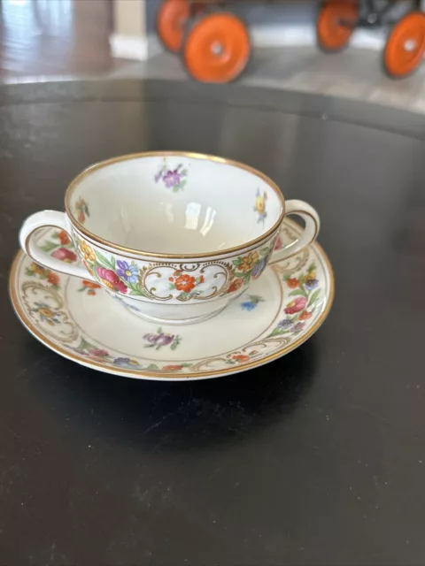 Vtg Schumann Dresden Flowers Empress Demitasse Tea Cup Excellent