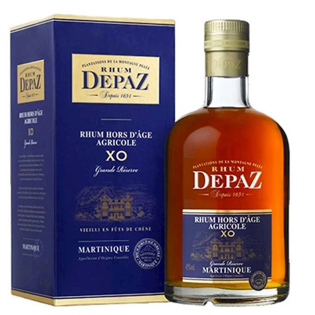 Depaz - Rhum Hors d'Age Agricole XO Grande Reserve Martinique 0,70 lt. + Box