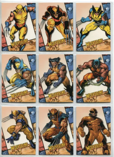 X-Men Origins Wolverine Complete 9 Card Chase Set Wolverine Archives