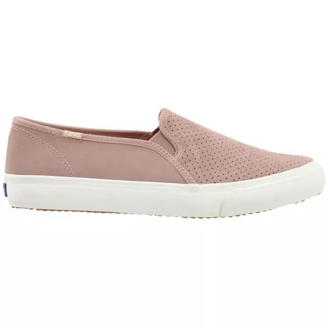 Keds Double Decker Perforated Slip On  Womens Pink Sneakers Casual Shoes WH61753