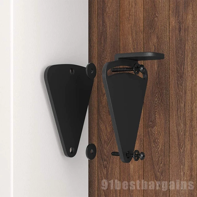 Sliding Barn Door Latch Lock Work for Pocket Doors Garage and Shed Wood Gates