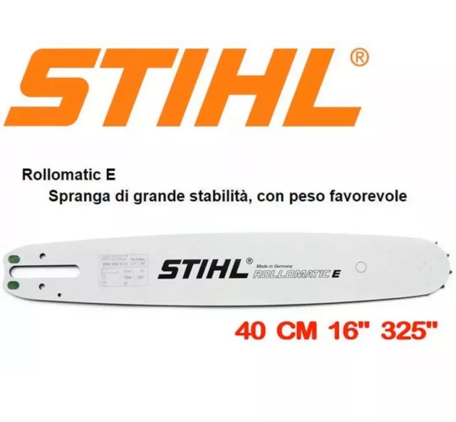 Barra Motosega Spranga Stihl Originale 40 Cm 16" 325" (30050004713) Rollomatic E