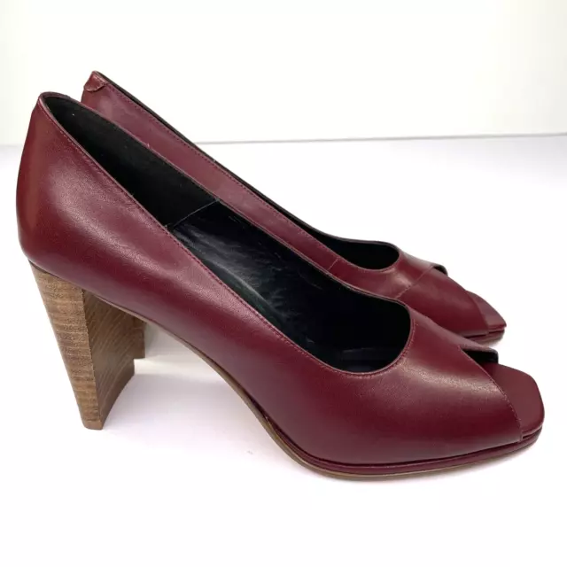 Women's Amanda Smith Leather High Heels Shoes Dark Red Burgandy 8.5 Narrow Fit Women's Amanda Smith Leather High Heels Shoes Dark Red Burgandy 8.5 Narrow Fit