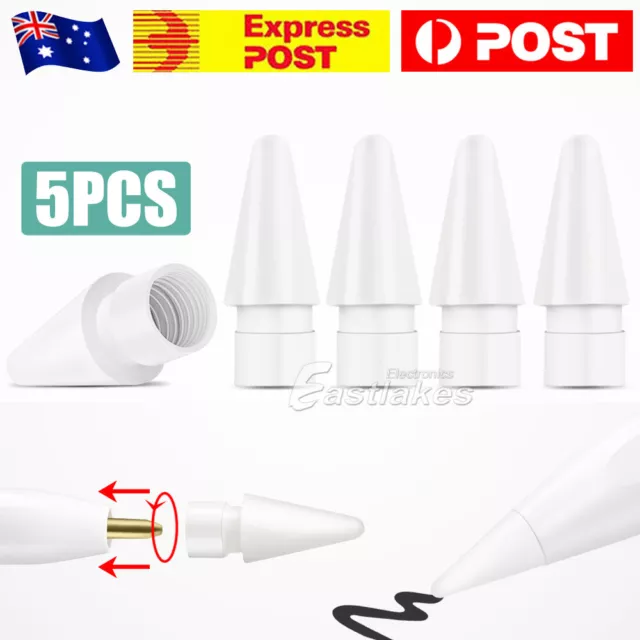 5Pcs Replacement Tips For Apple Pencil Tip 1St 2Nd Generation Extra Nibs Nib Gen