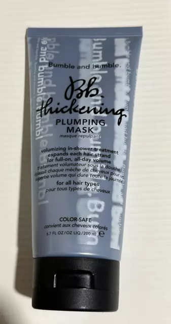 BUMBLE & BUMBLE Bb Thickening Plumping Mask 6.7 FL Oz I 200 mL Full Size New W5