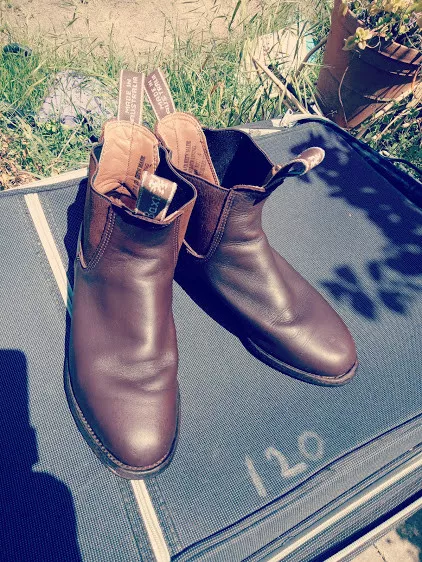 BAXTER RIDING CHELSEA BOOTS SIZE 4 (B111) made in AUS