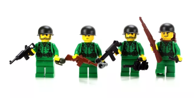 Rangers Américain WW2 avec arme, compatible Lego, neuf - LEGO