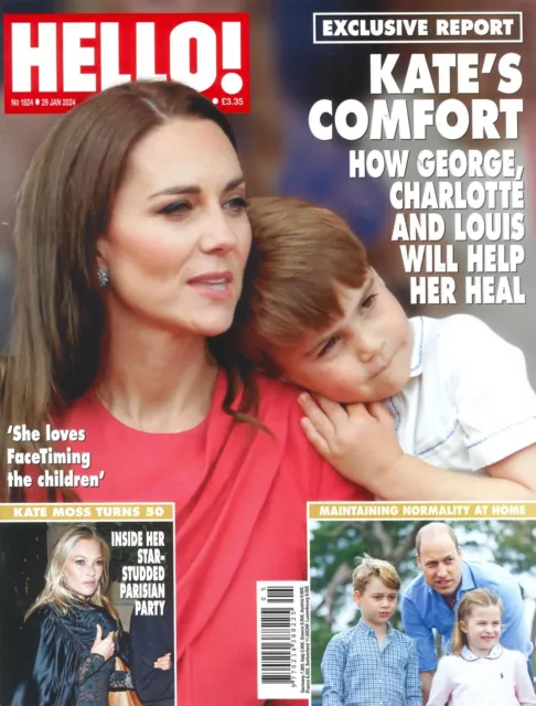 HELLO! Magazine: Princess Kate, Prince Louis, Margot Robbie, Kate Moss, 29.1.24